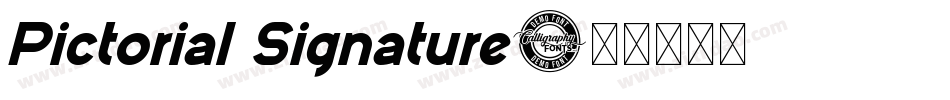 Pictorial Signature字体转换